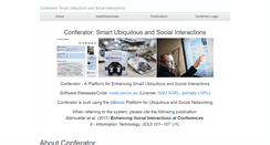 Desktop Screenshot of conferator.org