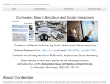 Tablet Screenshot of conferator.org